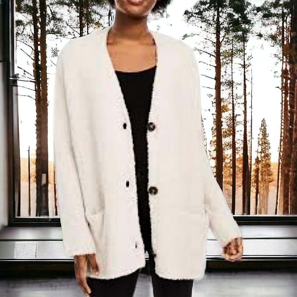 AMERICAN RAG Fuzzy Cardigan Sweater